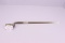 Model 1855 Socket Bayonet Faint “US”. Nickle-Plated for U.S. Navy, OAL. 21”, Blade Length 18”
