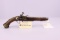 Early Antique Flintlock Pistol w/Brass Fittings, Missing Ramrod