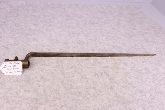 U.S. Rifle – Musket Model 1855 Socket Bayonet Very Vague U.S Marking