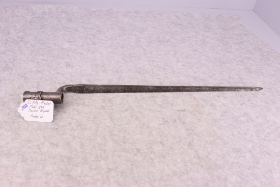 U.S. Rifle – Musket Model 1855 Socket Bayonet Marked U.S.