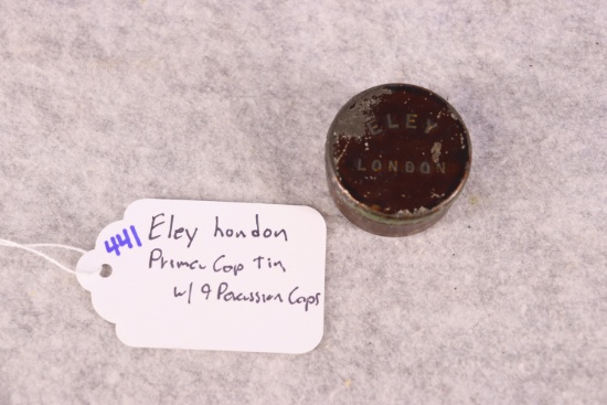 Eley London Primer Cap Tin w/9 Percussion Caps