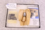 Disassembled Mini Ball Cartridge Shows all the Components of a Civil War Cartridge w/Case