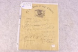 Civil War Discharge (Mamlin) Dated 1864