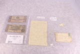 Envelope & Letter, w/Confederate 2 & 10 Dollar Notes, from 18th VA Infantry Soldier