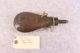 NP Ames Dated 1837 Powder Flask