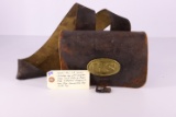 Model 1861 .69 cal. Cartridge Box w/Shoulder sling, “US” Plate on front flap, “E. Gaylord” Stamped o