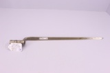Model 1855 Socket Bayonet Faint “US”. Nickle-Plated for U.S. Navy, OAL. 21”, Blade Length 18”