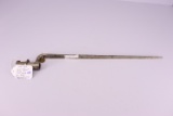 Model 1855 Socket Bayonet Marked “US”, Nickel Plated. OAL. 20 ¾” and Blade Length is 17 ¾”, Marked F