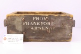 Original Frankford Arsenal Dated May 5, 1871 – 44 cal. Wood Shipping Box Crate “For Remington Revolv