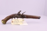 Gio Poeta Flintlock Pistol w/Brass Fittings, Barrel Marked “Lazaro Lazarino”