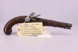 S. North – Mod. 1819 Flintlock Pistol - .54 cal. Flintlock Pistol