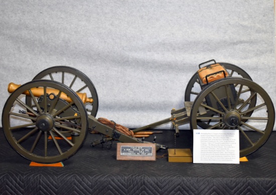 Outstanding Russ A. Norgan of Gettysburg, PA Museum Quality Custom Made 6 Pounder Model 1841 1/8 Sca