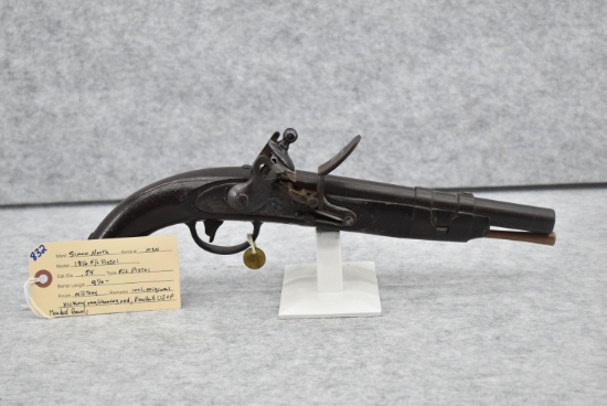 S. North – Mod. 1816 – 54 Cal. Flintlock Pistol