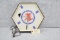 Winchester-Western Dealer Only Hexagon Shaped Wall Clock – 16” Wide x 14” Tall – Working