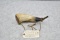 Exemplary Contemporary Carved Powder Horn w/Carved Eagle Head Cap Stopper