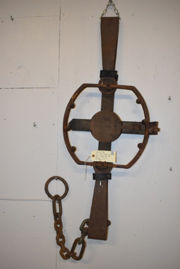 “Grizzly Bear” Double Long Spring #6 Toothed Bear Trap – 44” Long & 16” Jaw Spread – Pat. 1856