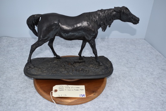 Bronze – Statue of a Horse – Appears to Have No Makers Mark – 14½” High & 10¾” Wide – Weighs 16.5lbs