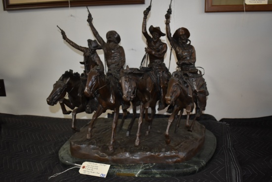 Bronze – “Coming Through the Rye” – By Frederick Remington – 28” High, 26” Long, 20” Wide – Weighs 1