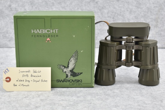 Swarovski – Habicht – 10x40 Binoculars – w/Neck Strap – w/Original Factory Box & Manuals