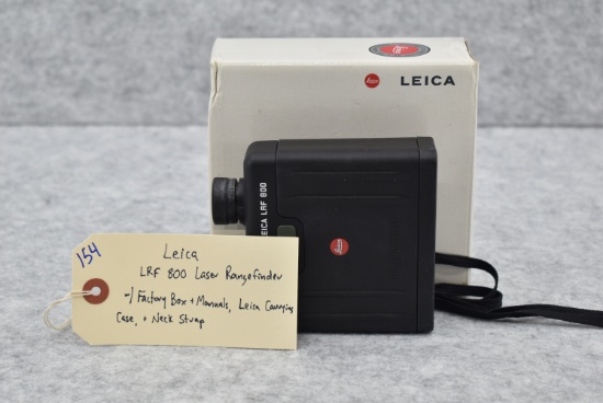 Leica – LRF 800 Laser Rangefinder – w/Factory Box, Manuals, Leica Carrying Case & Neck Strap