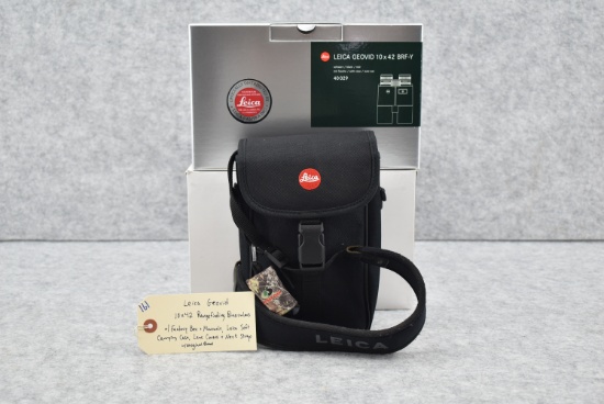 Leica – Geovid – 10x42 Range Finding Binoculars – w/Factory Boxes, Manuals, Leica Soft Carrying Case