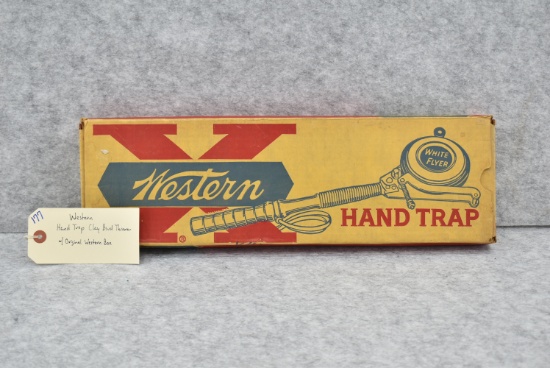 Western – Hand Trap Clay Bird Thrower – w/Original Western Box