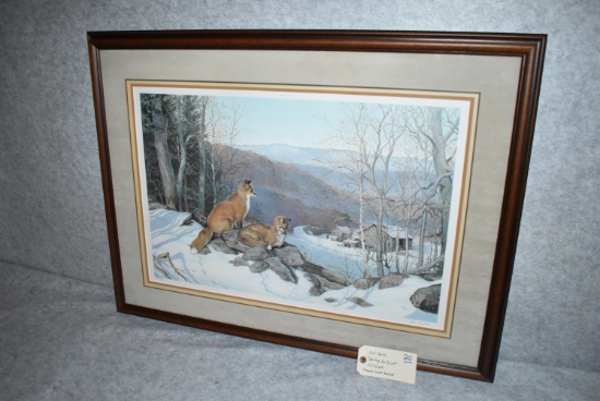 Ned Smith – “Waiting for Dusk” – 23/40 A.P. – Framed & Triple Matted Print