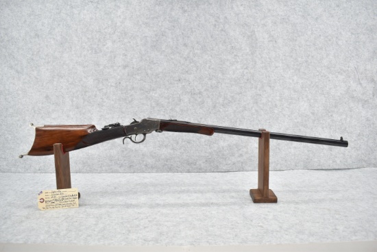Hopkins & Allen – Mod. Schuetzen Rifle – 25-20 Cal. Single Shot Falling Block Rifle