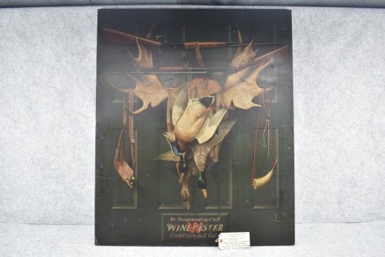 “We Recommend and Sell Winchester Cartridges and Guns” – Original “Green Door” Tin Sign by Alexander
