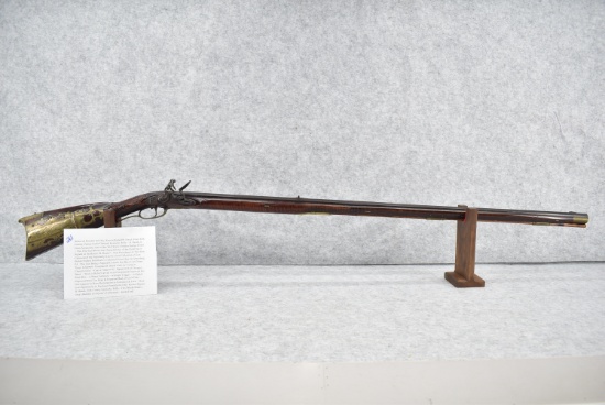 Scarce & Possibly the Only Known Signed B. Hauck From York County, Pennsylvania Flintlock Kentucky R