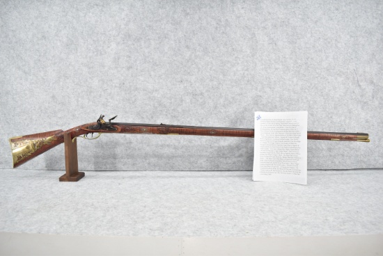 Exceptional One of a Kind Signed Larry Gardner 50 Cal. Flintlock Black Powder Contemporary Long Rifl
