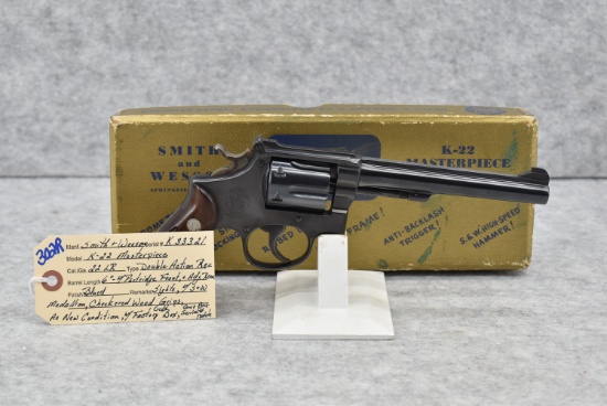 Smith & Wesson – Mod. K-22 Masterpiece – 22LR Cal. Double Action Revolver