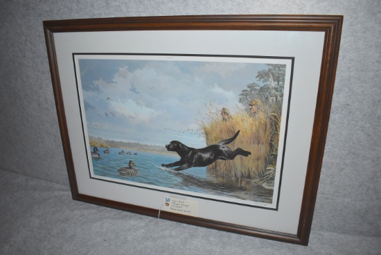 Ned Smith – “Mallard Morning: - 27/40 A.P. – Framed & Double Matted Print
