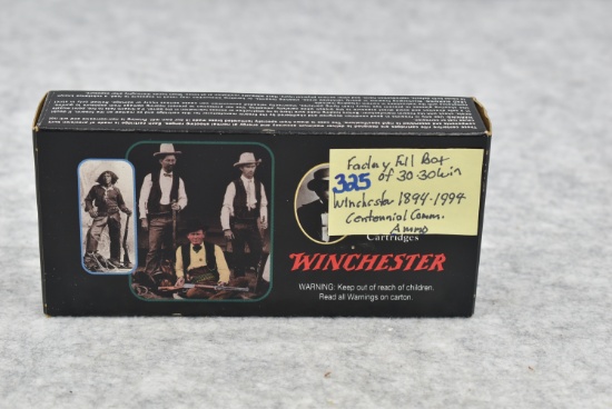 Winchester – 1894-1994 Centennial Commemorative 30-30 Win. Factory Full Box of Ammo