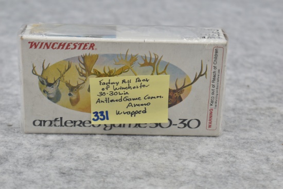 Winchester – Antlered Game Commemorative 30-30 Win. Factory Full Box of Ammo, Wrapped