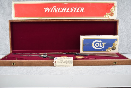 Winchester/Colt Commemorative Set – 1st Gun is Winchester – Mod. 1894 Carbine 2nd Gun is Colt – Mod.