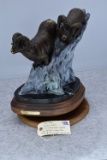 Signed Bronze – “Fourteen Winters” of Two Big Horn Sheep Coming Down Mountain – By Rick Taylor – #15