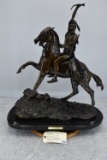 Bronze – “Scalp” – By Frederick Remington – 23” High & 19” Wide – Weighs 58.4lbs – Signed on Black M