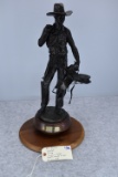 Bronze – “Wild Bill” (of Lone Standing Cowboy) – By W. F. Porteous – 19” High – Weighs 19lbs – Has #