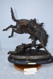 Bronze – “Wicked Pony” – By Frederick Remington – 21” High & 19” Wide – Weighs 50.8lbs – Frederick R