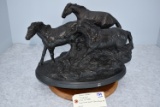 Bronze – “Thunder Head” (3 Mustangs) – By Terrance Patterson – 12” High & 16” Wide – Weighs 28.4lbs