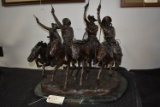 Bronze – “Coming Through the Rye” – By Frederick Remington – 28” High, 26” Long, 20” Wide – Weighs 1