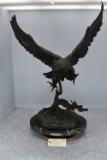 Bronze – “Owl” – By Jules Moigniez – 34” Tall & 24” Wide – Weighs 59.7lbs – Signed J. Moignez in Bro