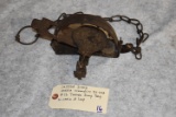 Oneida Jump #13 Toothed Jump Trap – w/Chain & Loop – Onieda Community NY, USA