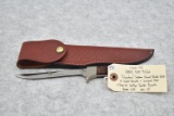 Case XX – R803 SSP 9-Dot – “Choctaw” Indian Fixed Blade Knife – w/Wood Handle & Lanyard Hole – w/Cas