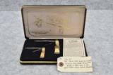 Case XX – 1989 “The Gun That Tamed the Wild West” – Set of 2 Stag Handle Folding Knives – #556 of 30