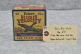 Peters – High-Velocity – 12ga. 2 ¾” Vintage Blue/Yellow Duck Box – Appears Factory Full & Wrapped in