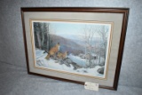 Ned Smith – “Waiting for Dusk” – 23/40 A.P. – Framed & Triple Matted Print