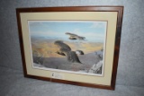 Ned Smith – “Hawk Mountain Gold” – 197/600 – Framed & Double Matted Print