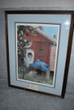 Ned Smith – “Dutch Country Bluebirds” – 474/600 – Framed & Triple Matted Print